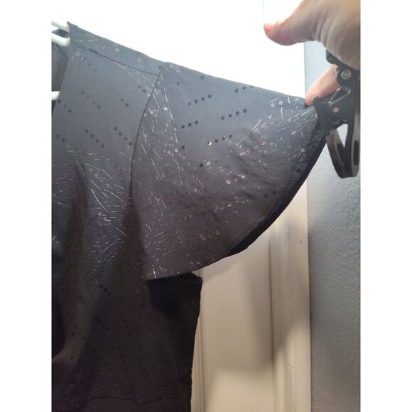 Vtg R&M Richards Woman Top Plus Size 14W Black Sequin Rhinestone Cocktail Blouse - Picture 4 of 10